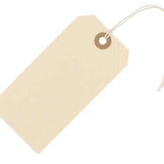 Manila paper tags #5 with cotton string attached