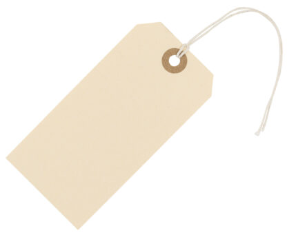 Manila paper tags #5 with cotton string attached