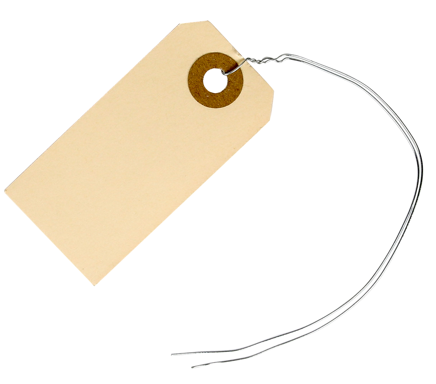  Manila Shipping Tags with Wire #1-2 3/4” x 1 3/8